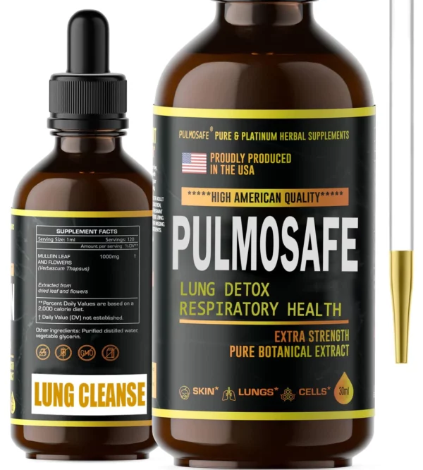 PulmoSafe™ Natural Lung Cleansing Herbal Drops
