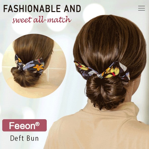 Feeon Colorful Hair Deft Bun