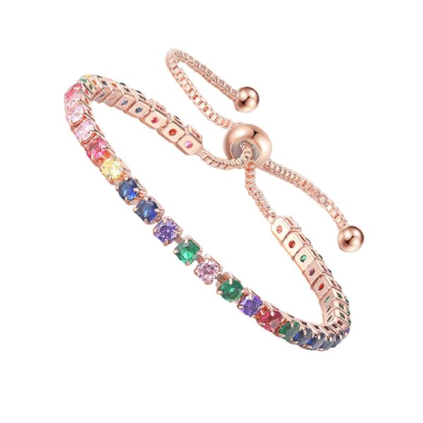 Rainbow Tourmaline Ionic Crystal Bracelet