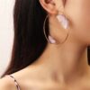 Small and Large Butterfly Hoops Earrings
