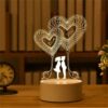 Valentine’s Night Light Led 3D Lamp