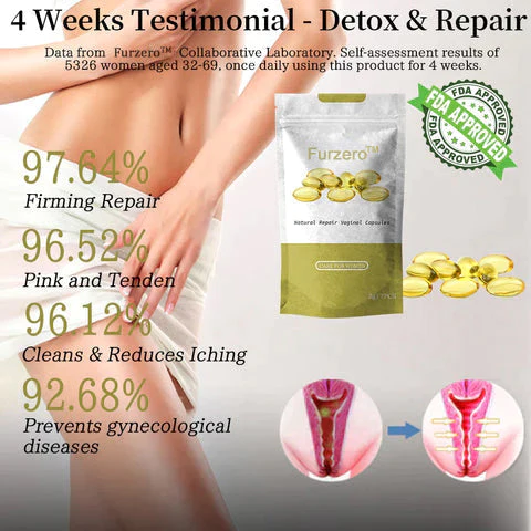 Furzero™ Instant Itching Stopper & Detox and Slimming & Firming Repair & Pink and Tender Natural Capsules